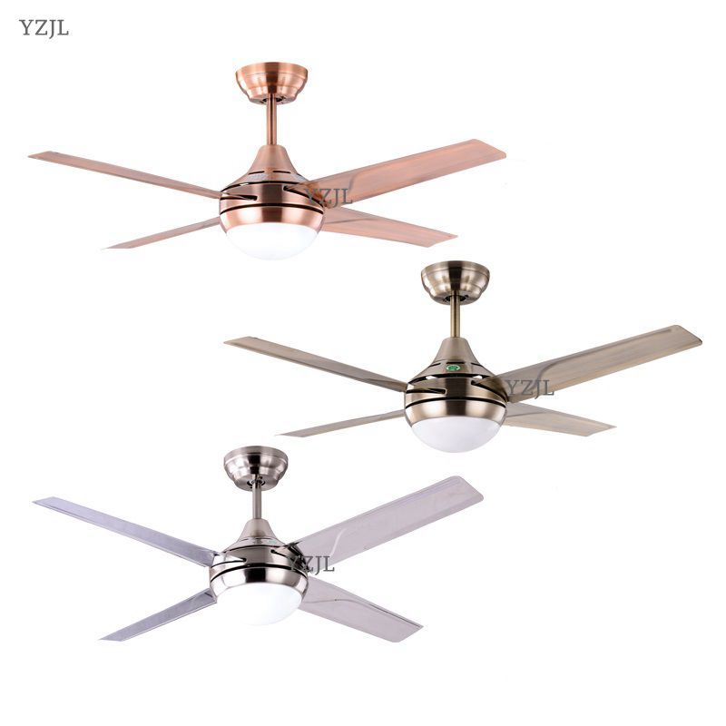 2019 Iron Leaf Ceiling Fan Light Led European Antique Fan Lamp Ceiling Fans Simple Fashion Modern Fans With Remote Control From Tonghua13 381 91
