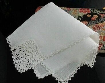 linen handkerchiefs to crochet