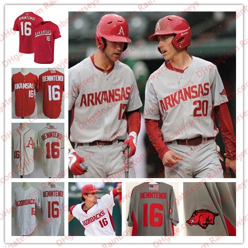 arkansas cream baseball jersey