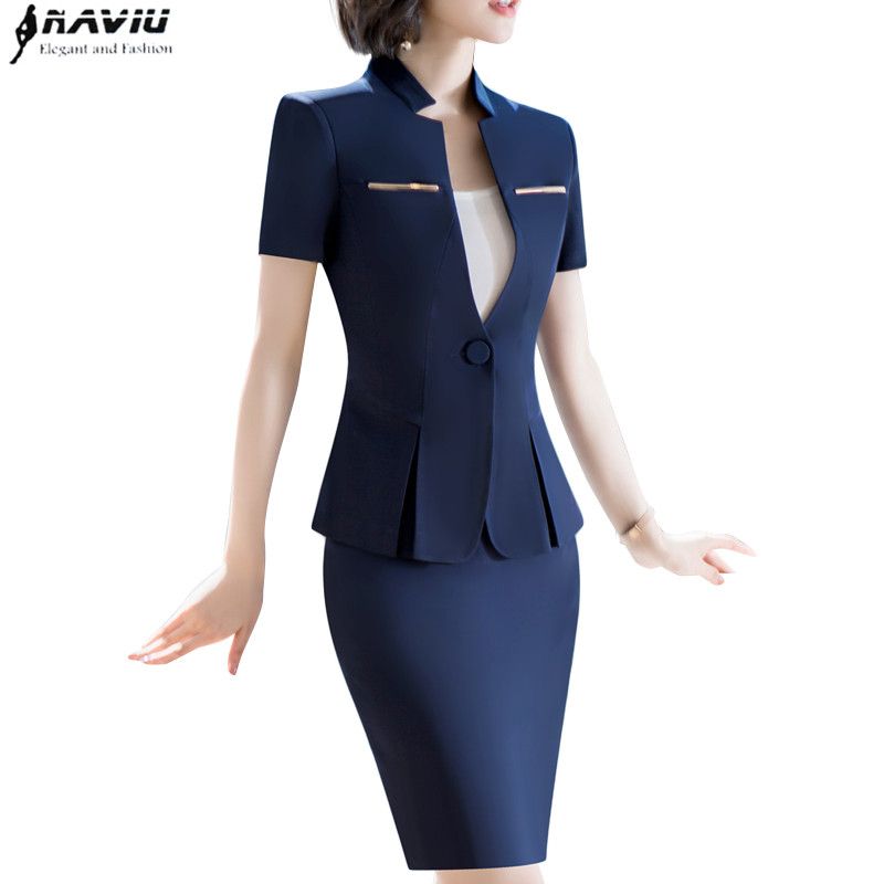 plus size skirt suits for work