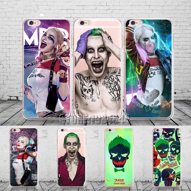 Suicide Squad Joker Harley Quinn Case For Iphone 6 6s X 5s Se 7 8 Plus Transparent Silicone Protective Phone Capa Capinha Canada 2021 From ...