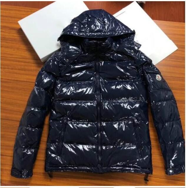 Acheter 2018 Nouveau Designer Hiver Hommes MONC Noir Doudoune En Cuir Brillant Zip Chaud Épais Sweat À Capuche Casual Loose Mens Veste Manteau M 3XL De 147,81 € Du Cloth189 | DHgate.Com