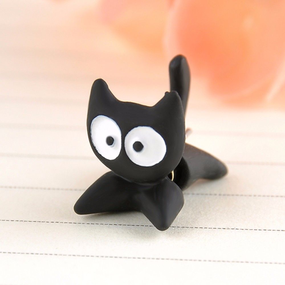 Acheter Mignon Chaton Chat Boucles Doreilles Chat Noir Blanc Oreille Rouge Bijoux Boucles Doreilles Pour Les Femmes Déclaration De Mode Bijoux De