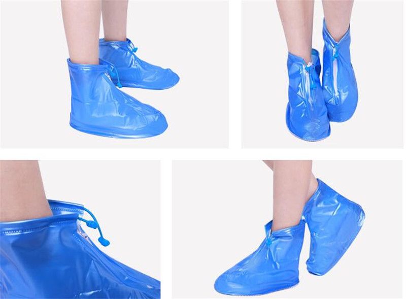Compre Casa Quente Casa À Prova D Água Protetor De Sapatos Bota Tampa  Unissex Zipper Chuva Sapato Cobre Alta Top Anti Slip Casos De Sapatos De  Chuva Barato | Entrega Rápida E