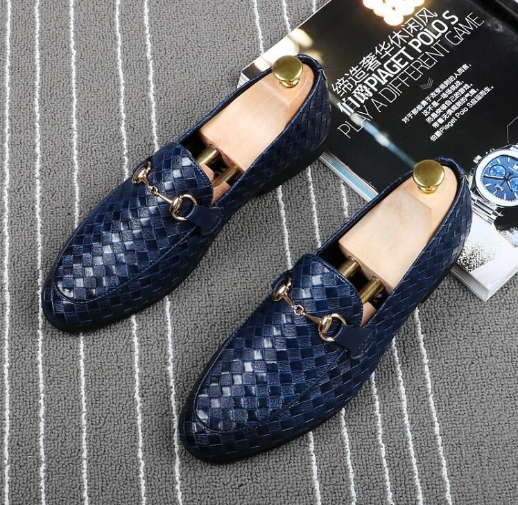 Compre Sapatos Clássicos Online, Melhor Qualidade De Couro Real Couro De  Tecer Homens Sapatos Casuais Brilhante Designer De Luxo Oxford Mocassin  Vestido Sapatos De Casamento 201 A Preços Baixos De $187,21 Por