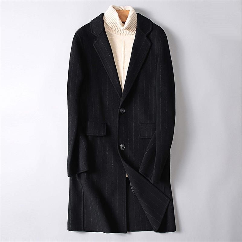 casaco preto masculino longo