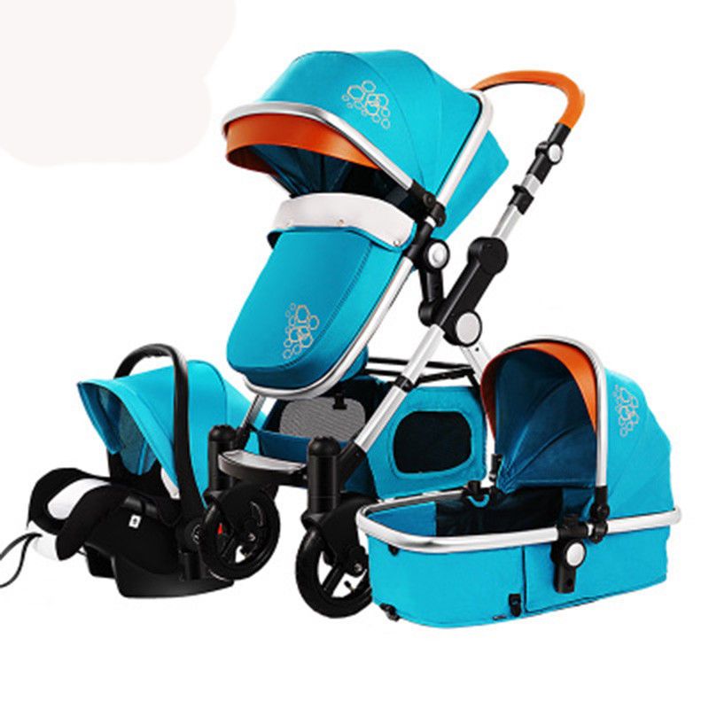 Baby Stroller 3 In 1 With Car Seat For Newborn High View Pram Folding Baby 0 3 Year Old Luxury