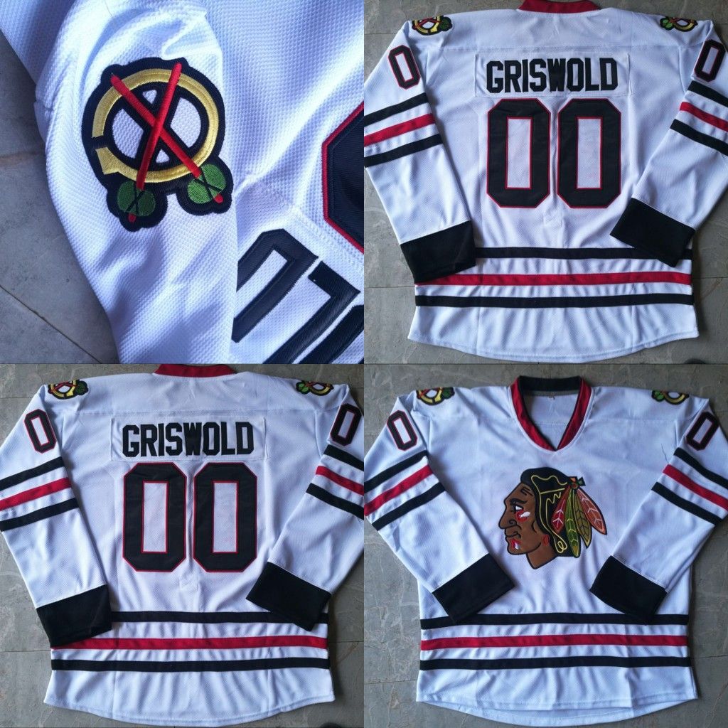 Best Clark Griswold 00 Christmas Vacation Movie Hockey Jerseys All