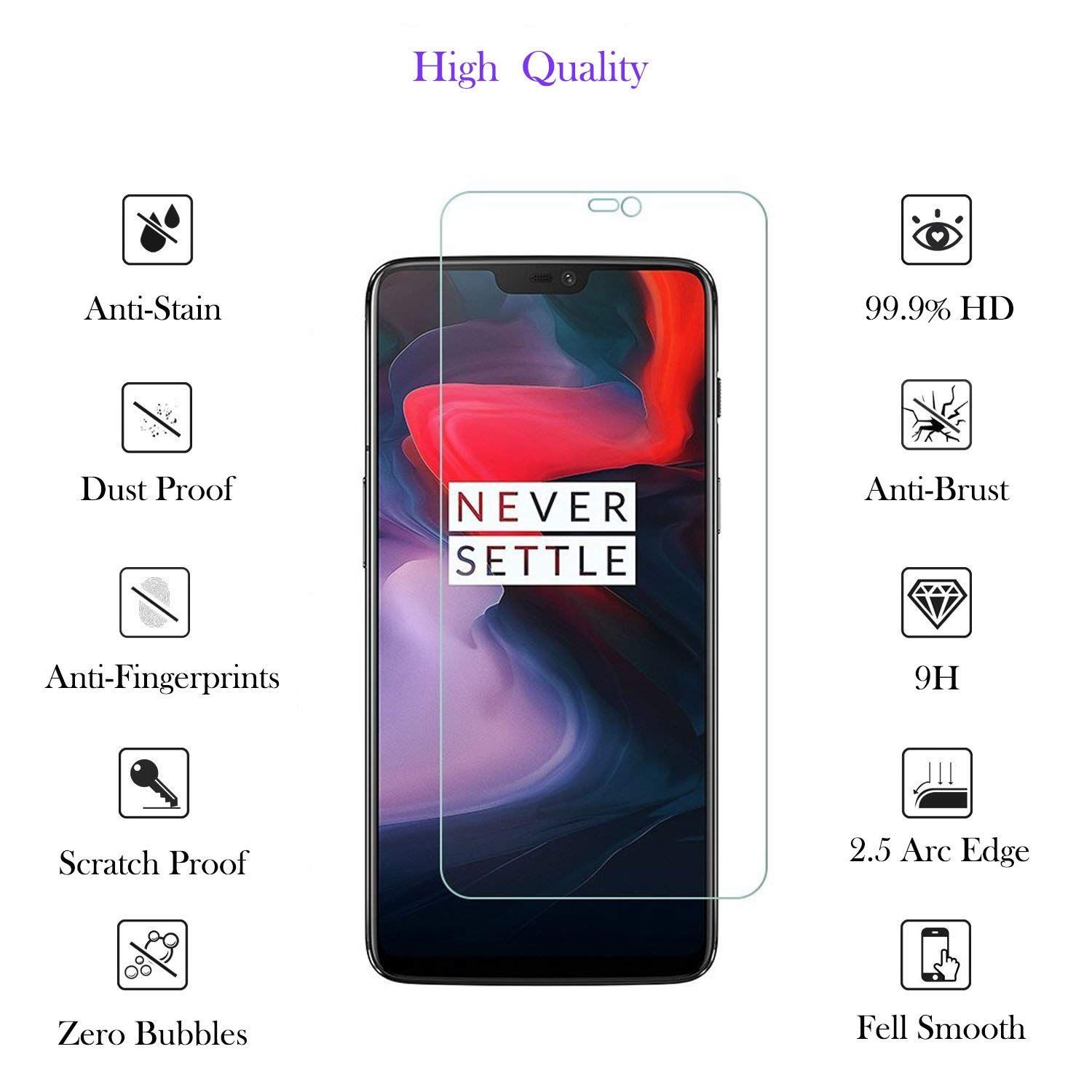 For Oneplus 5 Tempered Glass Screen Protector Bubble Free Hd Clear Anti Scratch Anti Glare Anti Fingerprint Film For Samsung Iphone Xiaomi 5s Glass