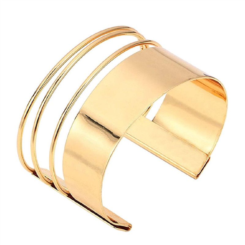 Analista carpeta presente Hueco Ancho Brazalete Pulseras Brazaletes Para Mujeres Hombres Oro Plata  Color De Aleación Abierto Grande Hombre Mujer Brazalete Pulsera Joyería De  Moda De 0,92 € | DHgate