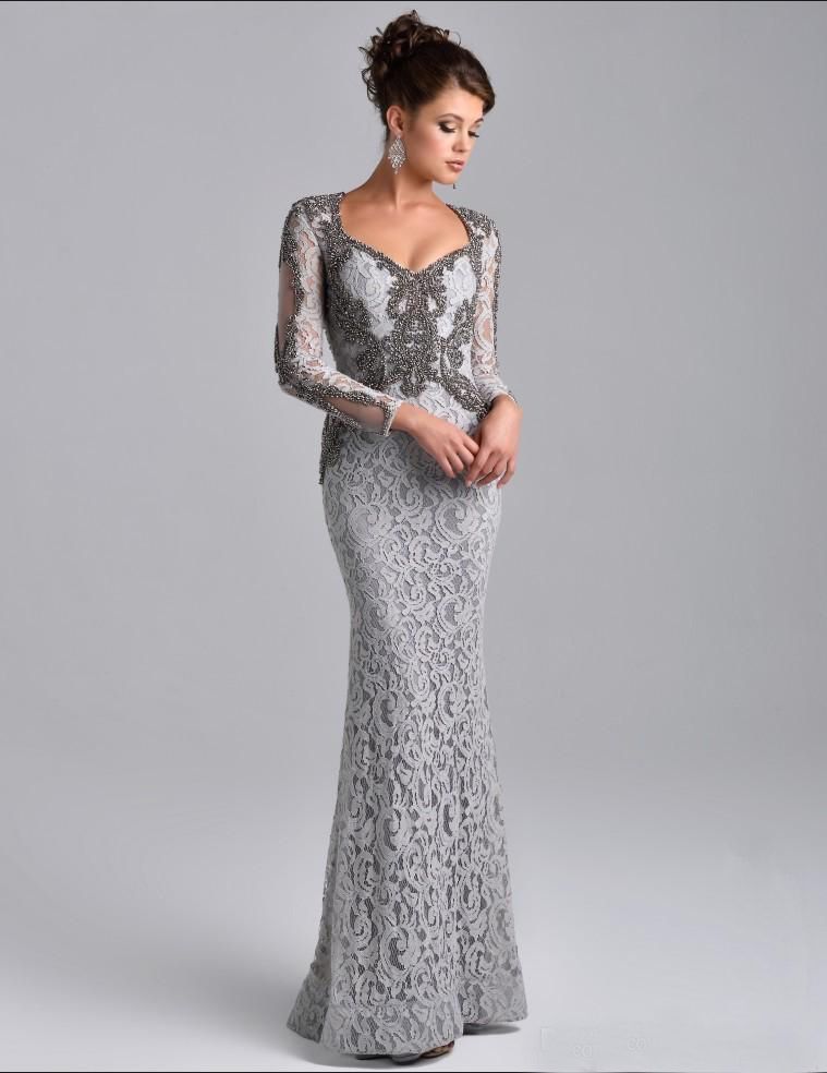 grey lace dresses for a wedding