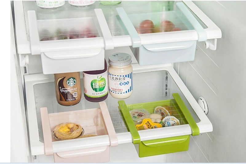 2019 Plastic Refrigerator Storage Rack Fridge Freezer Shelf Holder