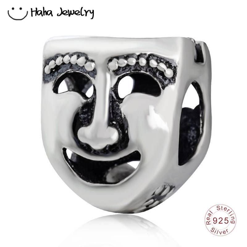Grosshandel Haha Schmuck Lacheln Schrei Maske Charme Antikes Echtes 925 Sterling Silber Die Welten Eine Buhne Geschenk Perle Fur Pandora Charms Europaischen Armband Machen Von Helloecommerce 12 26 Auf De Dhgate Com Dhgate
