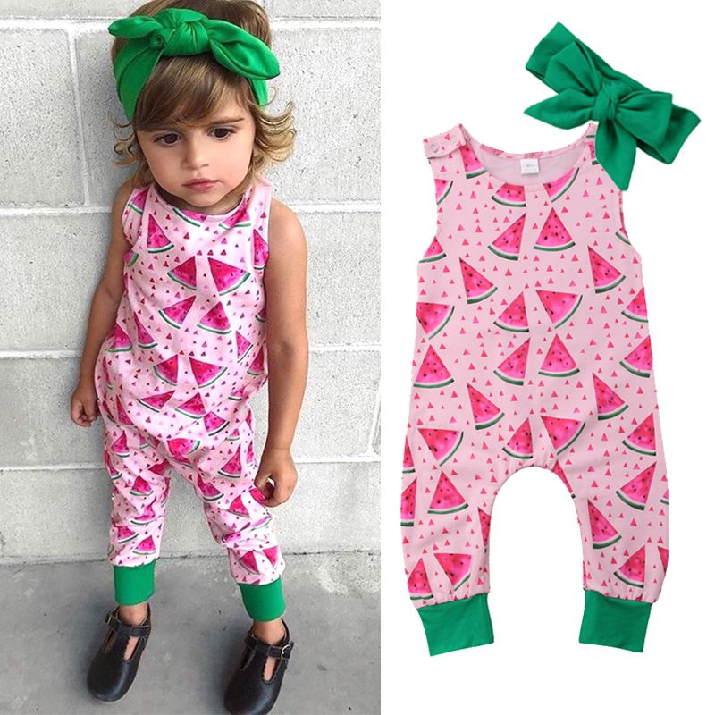Newborn Baby Girls Infant Romper Jumpsuit Bodysuit Clothes Summer Outfits Sets