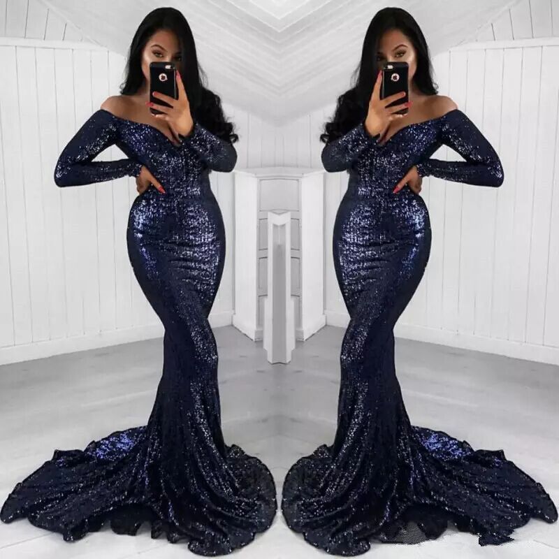 navy blue sequin dress plus size