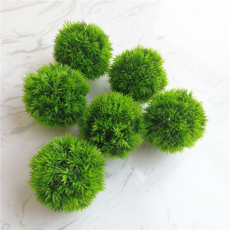 2021 One Size 10cm/15cm/20cm/25cm Green Grass Ball Artificial Grass