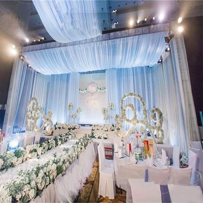 2020 Stage Backdrop Curtain Cloth And Sheer Curtain 3 3 M For