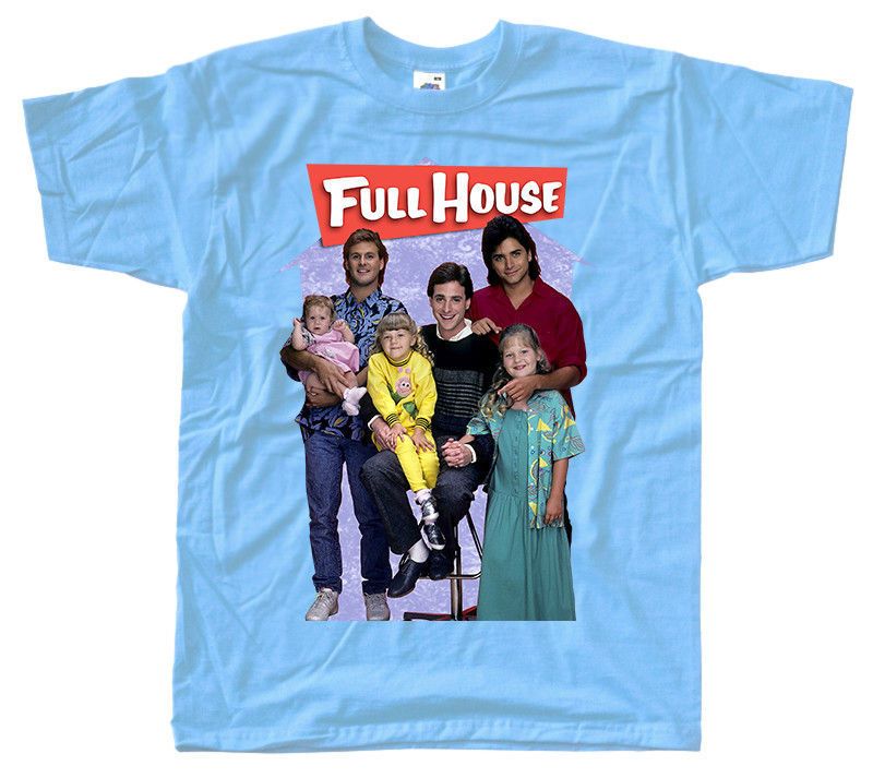 Full House V2,Poster, T SHIRT WHITE,SKY 