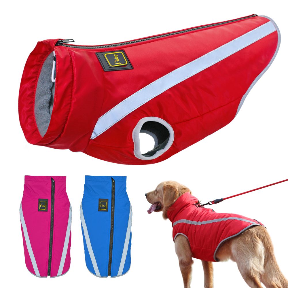 Perro ropa de perros grandes capa de la chaqueta de invierno impermeables Mascotas Perro Ropa