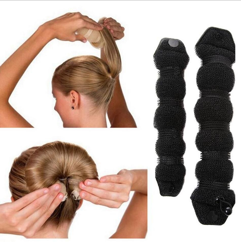 Practical Sponge Hair Styling Device Donut Bun Maker Chrismas