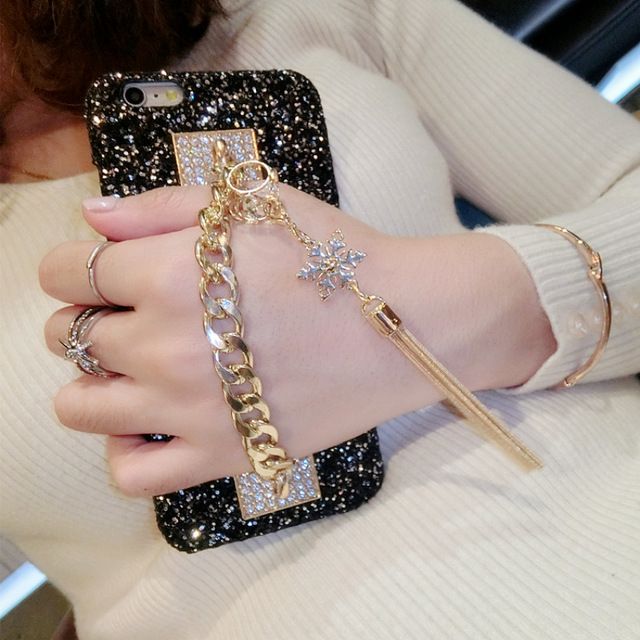 17 Girl Woman Lady Style Tassel Cover 3d Diamond Bling Glitter Rhinestone Phone Case For Iphone 6 6s 6plus 8 Plus 7 7plus X From Dh App 14 75 Dhgate Com