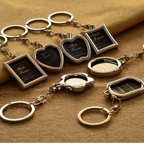 Gift Picture Frame Keychain Keyring Mini Metal Alloy Creative 