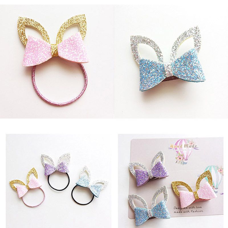Girls Safe Stereoscopic Hairband Handmade Bow Headband Shinning