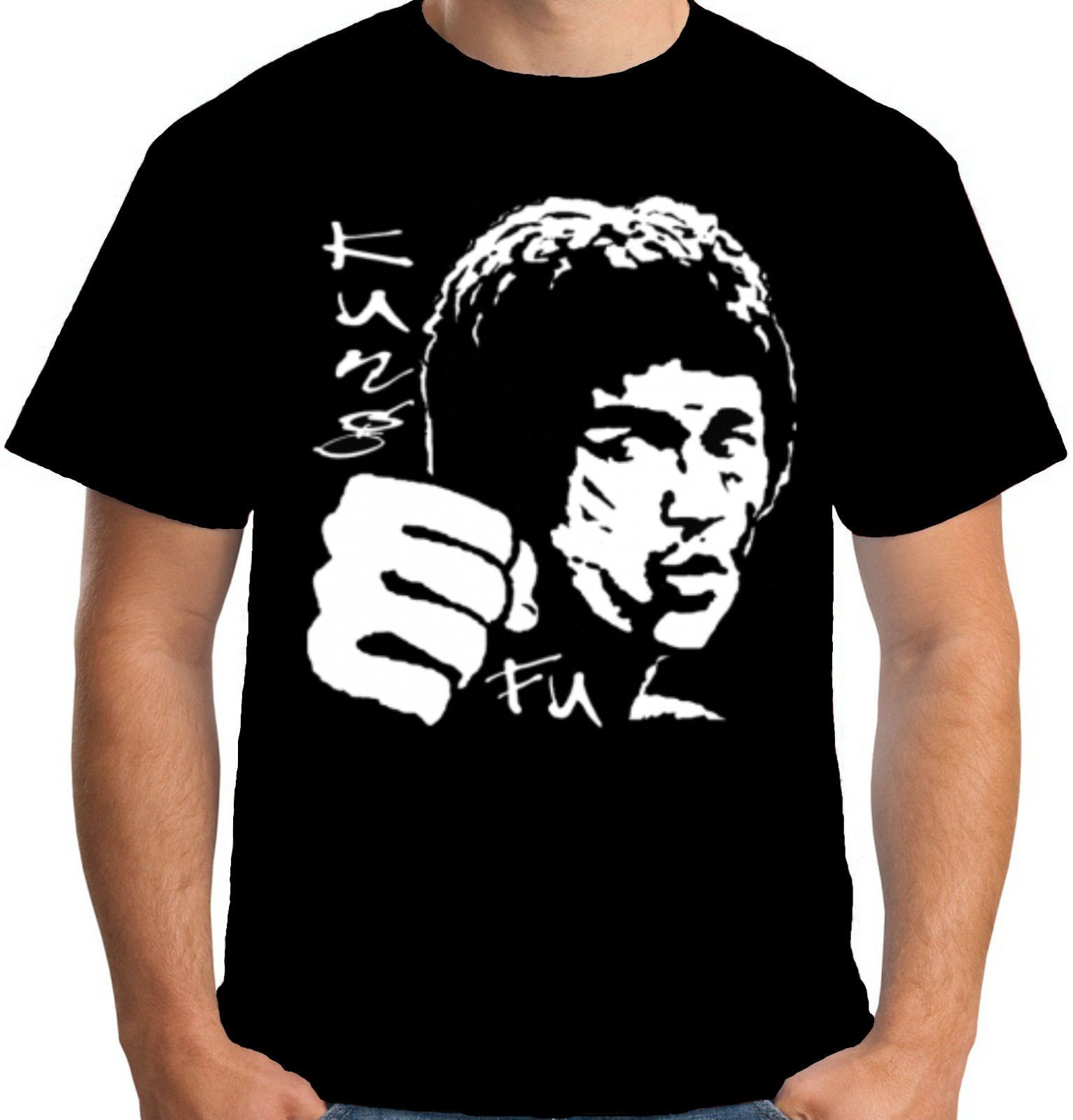 T-Shirt Bruce Lee Maglietta Arti Marziali Maglietta Kun Fu T-Shirt Bruce Lee Maglietta Arti Marziali Maglietta Kun Fu