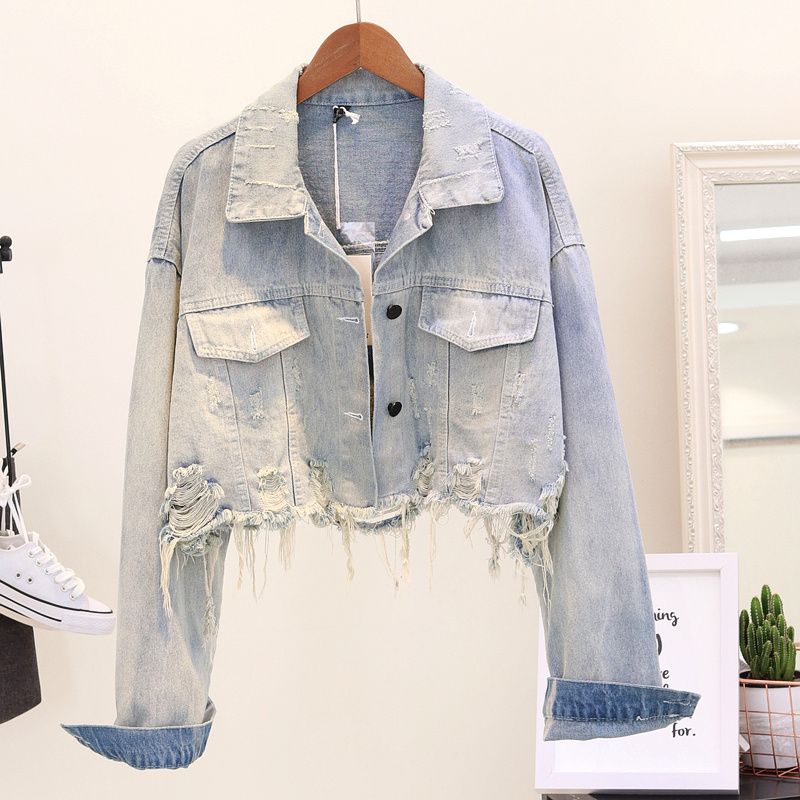 short light denim jacket