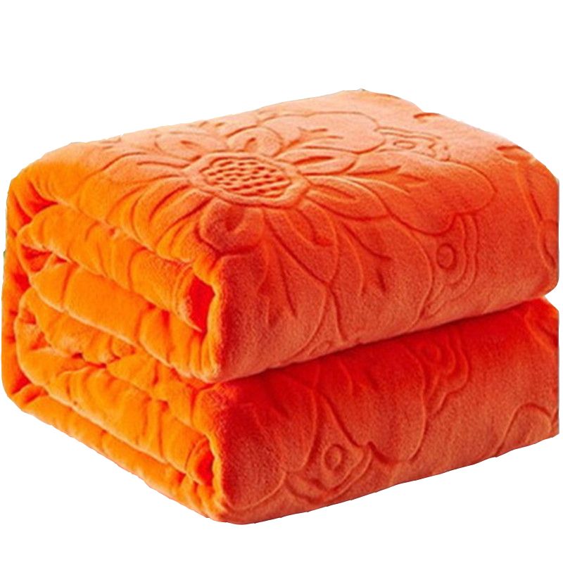orange fleece blanket
