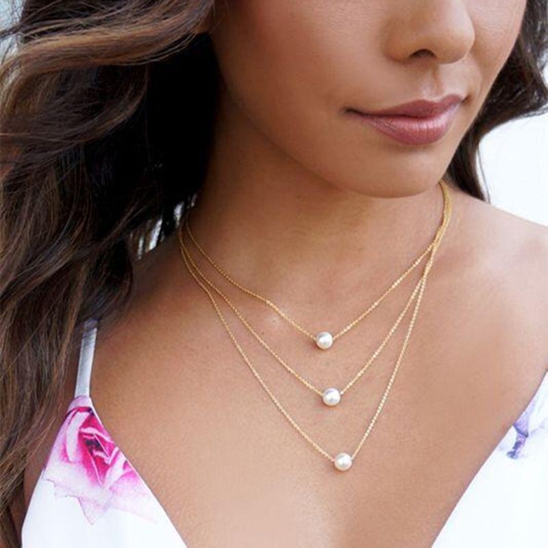 Restored Pearl Bead Necklace