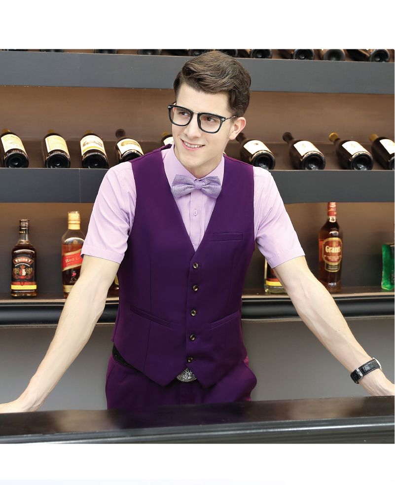 بدلات رجالي لون بنفسجي الدعاوى التجارية للرجال بدلة المصمم S بدلة زفاف للرجال موضة بدلة 2 قطعة S للرجال سترة بنطلون 2020 من Dressdesign 519 51ر س موبايل Dhgate