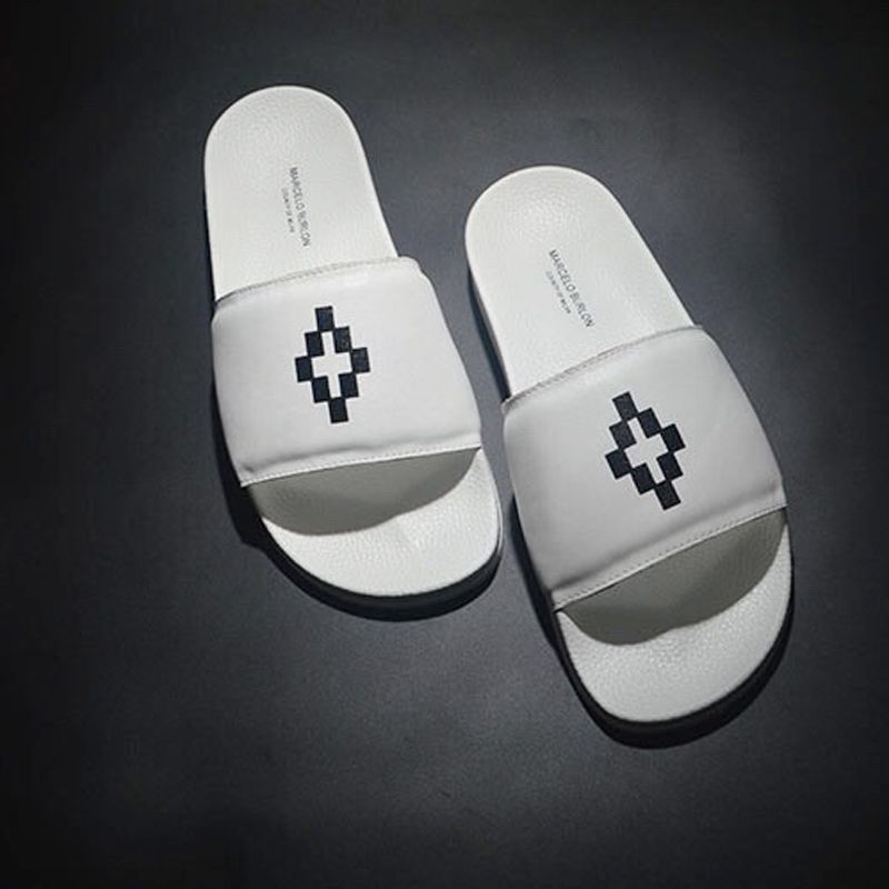 Acquistare Marcelo Burlon Uomo Donna Box Stampato Geometrica In Vera Pelle  PU Pantofole Sandalo Classico Spiaggia Estiva Coperta Infradito Allaperto  HFYMXZ006 Economico | Consegna Veloce E Qualità | It.Dhgate