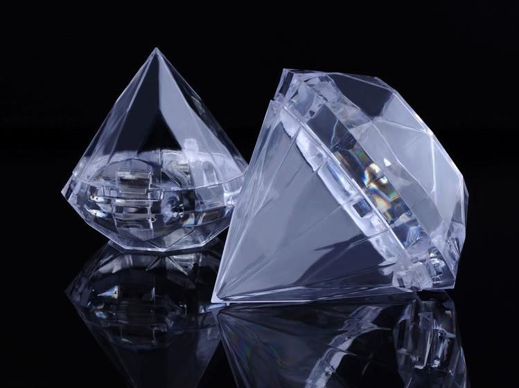Clear Diamond Boxes Candy Box Wedding Favor Gift Box Transparent