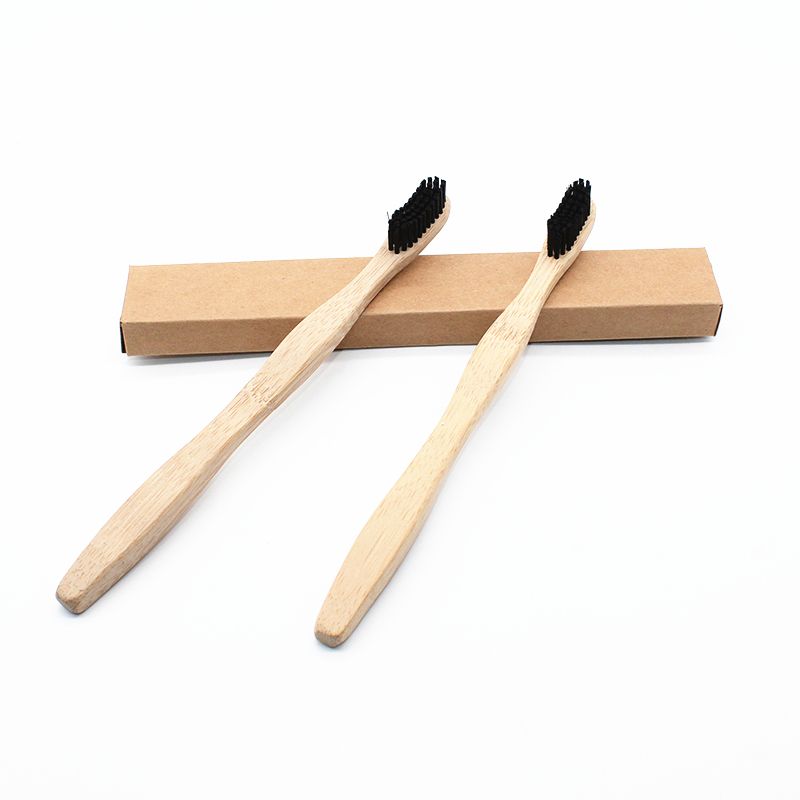 black bamboo toothbrush