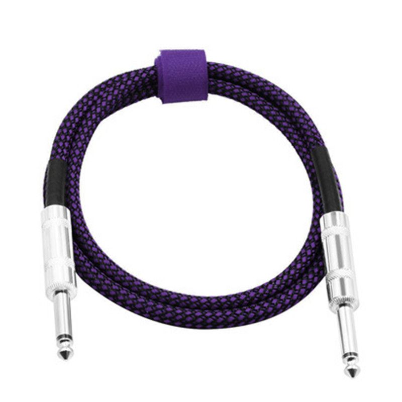 2020 Electric Guitar Audio Connector Cable 6.35mm Mono Male To Male 3m