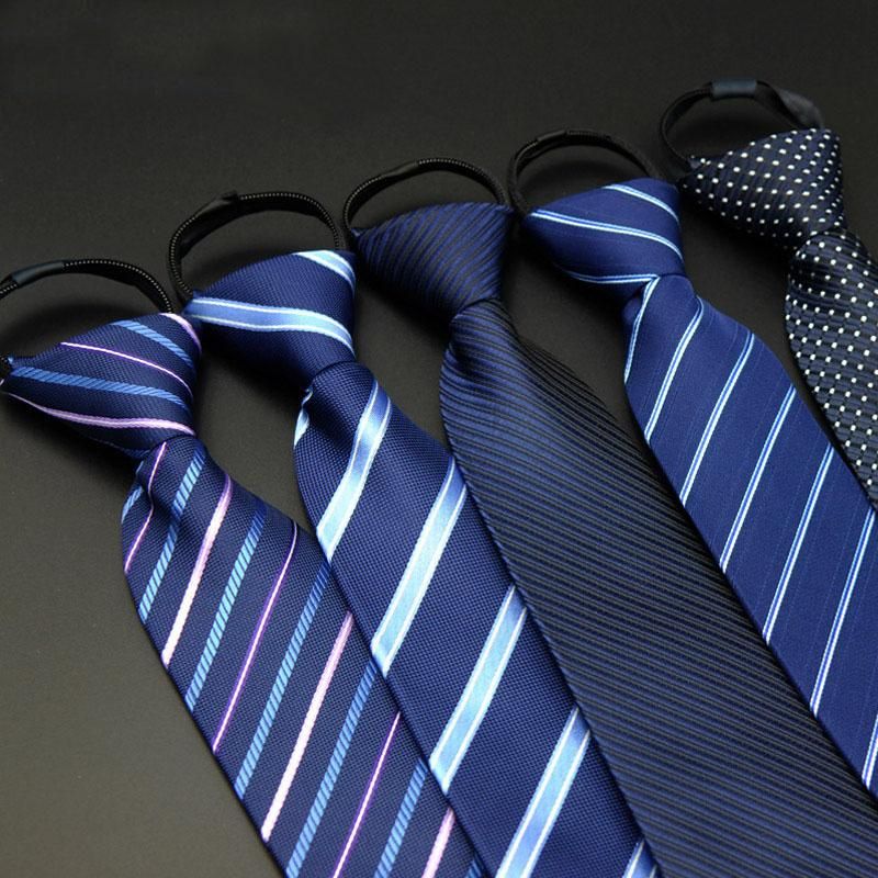 Hommes 8 cm Formel à Rayures Fermeture Éclair Pre-tied cravates solides Mariage Business Cou Liens Hommes 8 cm Formel à Rayures Fermeture Éclair Pre-tied cravates solides Mariage Business Cou Liens