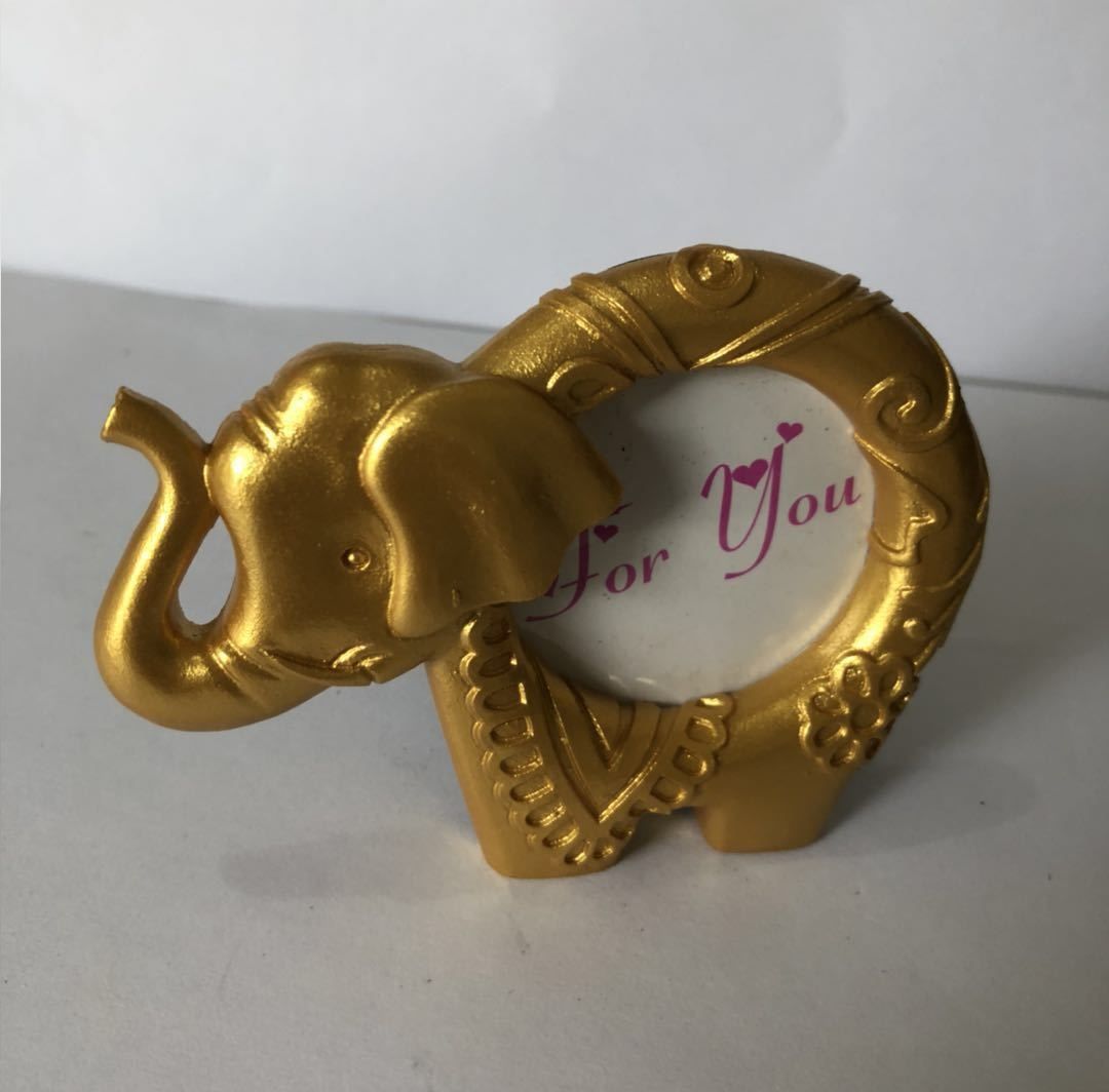 Place Card Holder Wedding Elephant Table Numbers Resign Gold
