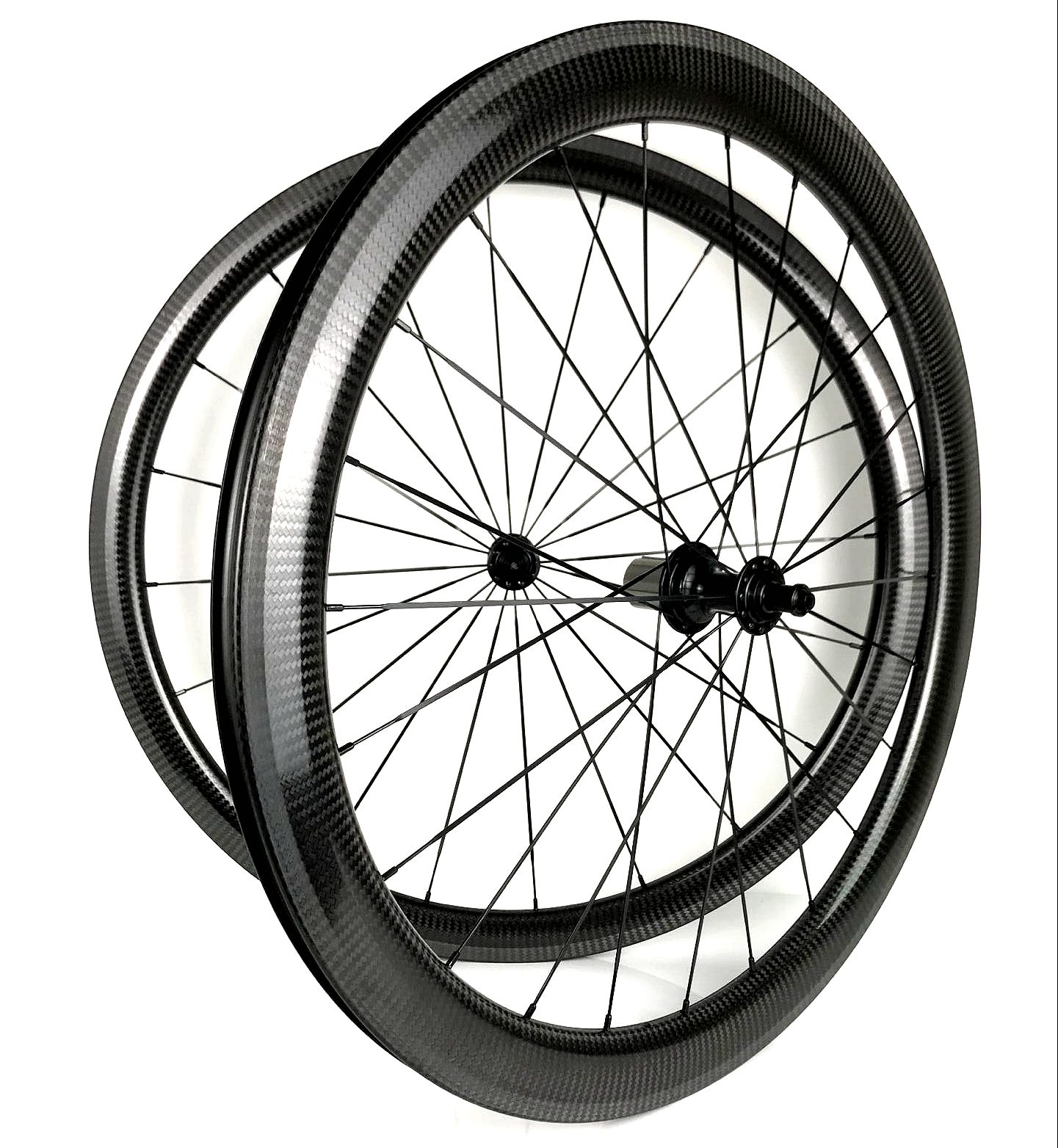700C Road Carbon Wheels 25mm Width Front 38mm Rear 50mm Depth Clincher