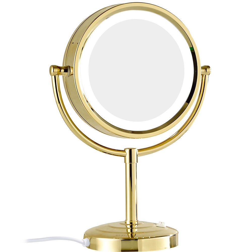 magnifying beauty mirror with light