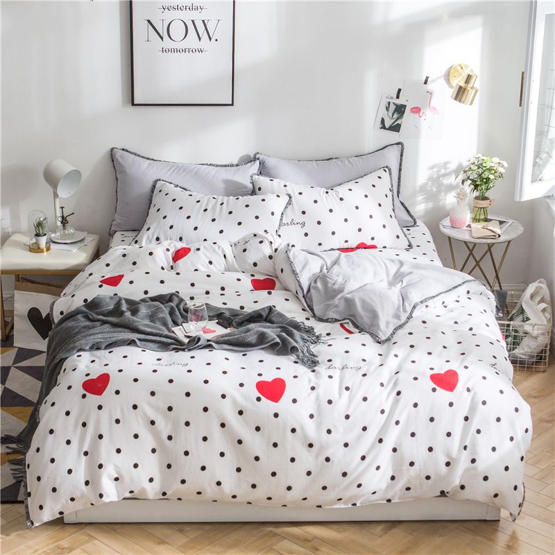 Girls Kids Coon Cute Bedding Set Twin Queen King Size Bed Set