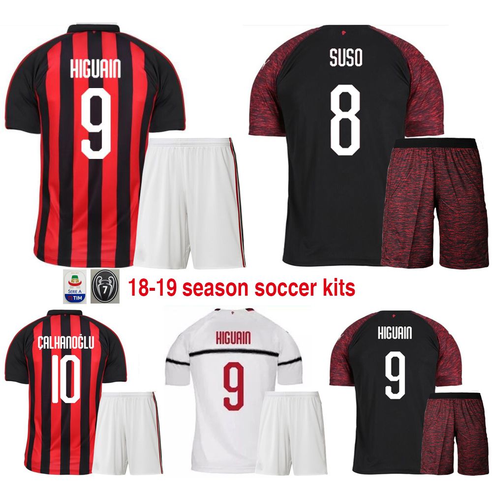 uniformes del milan 2018
