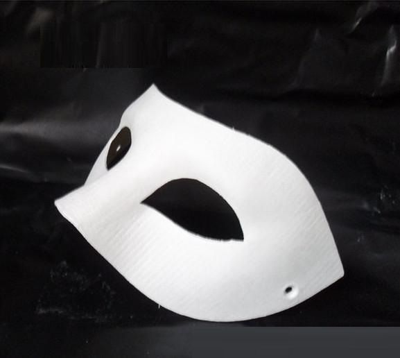 Hand Drawing Board Solid White DIY Zorro Paper Mask Blank Match Mask