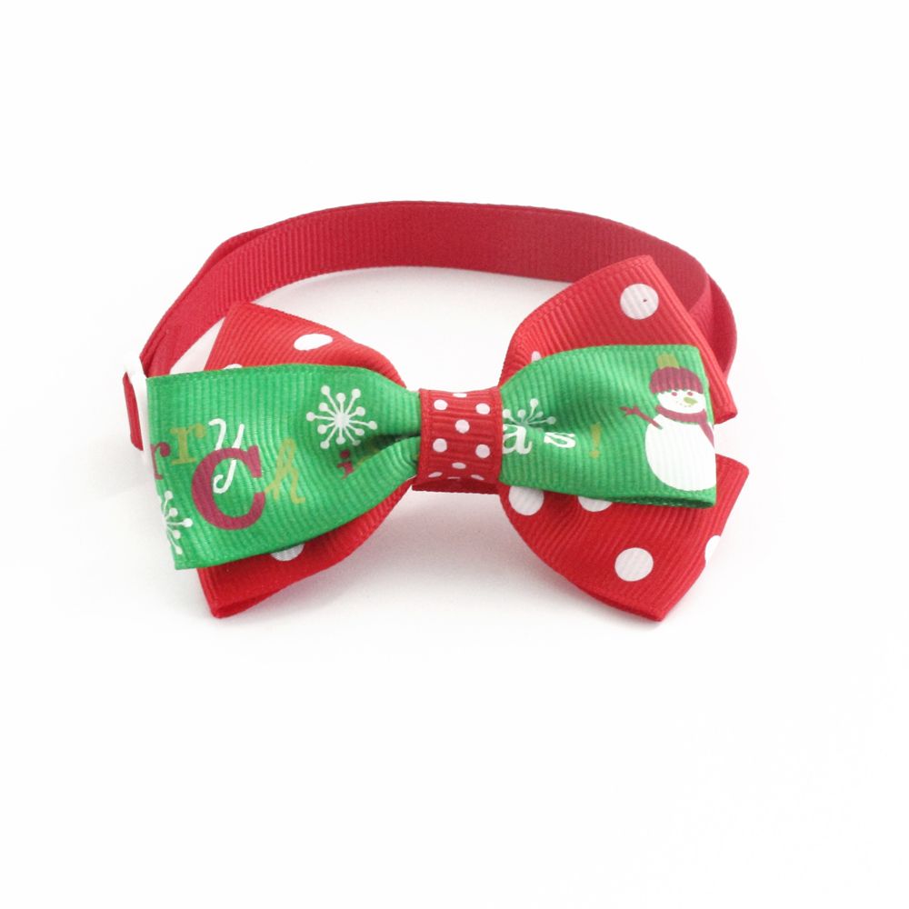 dog christmas bow tie