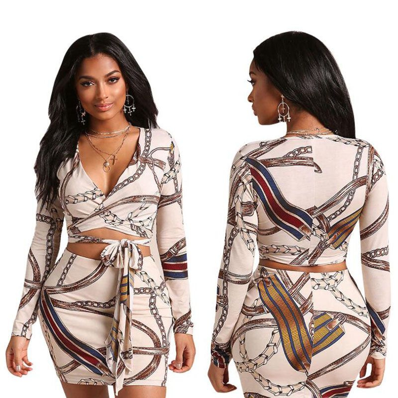 chain print tracksuit