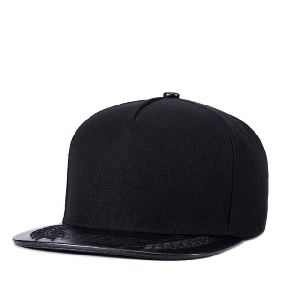 leather fitted caps