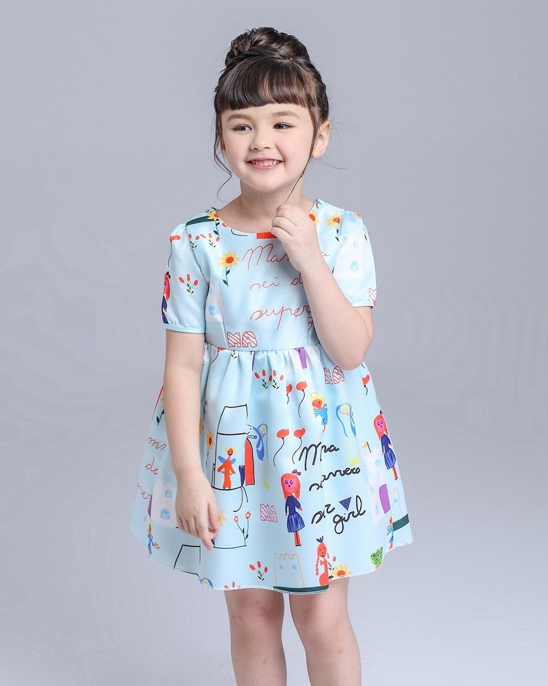 2020 Children Dresses Floral Kids Clothes Princess Dress Brand Fashion ...