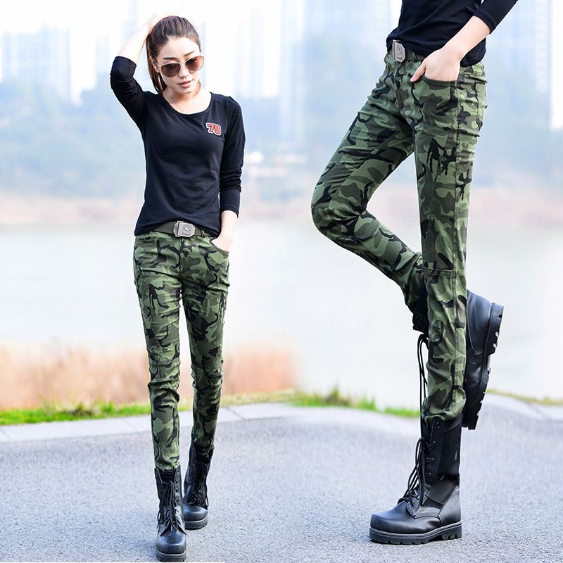 Acquista Pantaloni Mimetici Militari Casuali Da Donna Pantaloni Cargo  Attillati Elasticizzati Verde Militare Pantaloni Mimetici Esercito Pantalon  Femme A 31,16 € Dal My01 | It.DHgate.Com