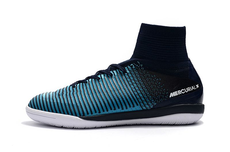 blue indoor soccer shoes