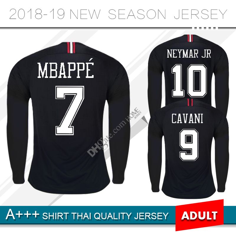 psg black jersey long sleeve